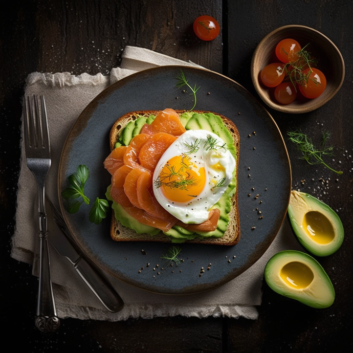 Elevate Your Breakfast Game: Delicious Avocado Toast with Fried Egg and Smoked Salmon