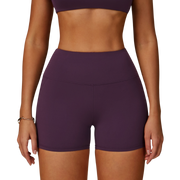 Purple Sculpting Contour Seamless Gym Shorts