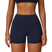 Blue Sculpting Contour Seamless Gym Shorts