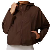 Lightweight Zip-Up Hooded Windbreaker Jacket