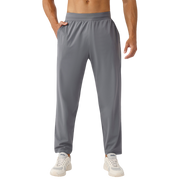 Gray Tapered Lightweight Jogger Pants