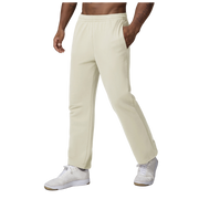 Beige Classic Straight‑Leg Sweatpant