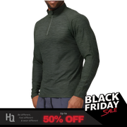 Men’s Long Sleeve Performance Shirt Slim Fit Gym Training Activewear Top