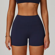 Blue Sculpting Contour Seamless Gym Shorts