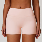Flesh Pink Seamless Contour V-Back Gym Shorts
