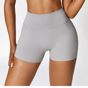 Light Grey Seamless Contour V-Back Gym Shorts