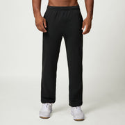 Black Classic Straight‑Leg Sweatpant