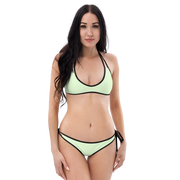 Light green Bikini with black stripes