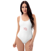 White One-Piece Swimsuit with HQ logo