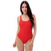 Red One-Piece Swimsuit