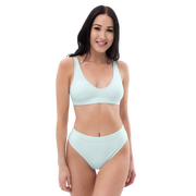 Blue Recycled high-waisted bikini
