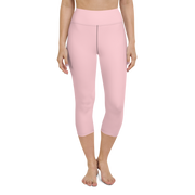 Light Pink Yoga Capri Leggings