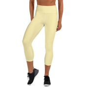 Yellow Yoga Capri Leggings